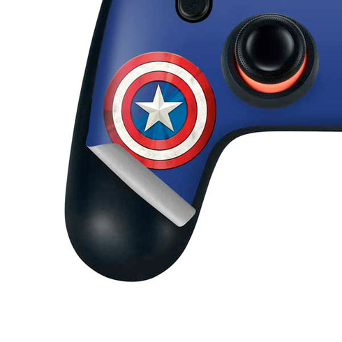 Marvel Captain America Shield Google Stadia Controller Skin